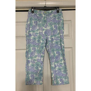 Vintage Lilly Pulitzer Capri Pants Size 6 Crabs and Lobsters, High Waist (Q47)